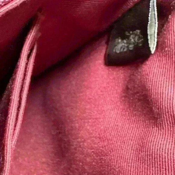 Coach Pink Mauve Pebbled Leather Wristlet Double Corner Zippered #F87587 EUC! - Picture 8 of 9